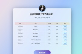 域名出售PHP单页面源码，也可做导航单页！